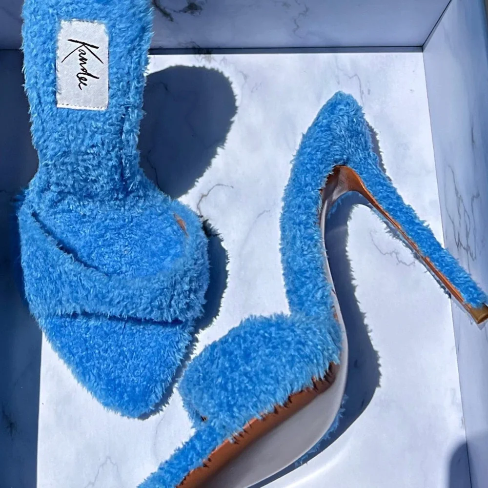 Kandee Towelling Mules - Picture 3 of 3